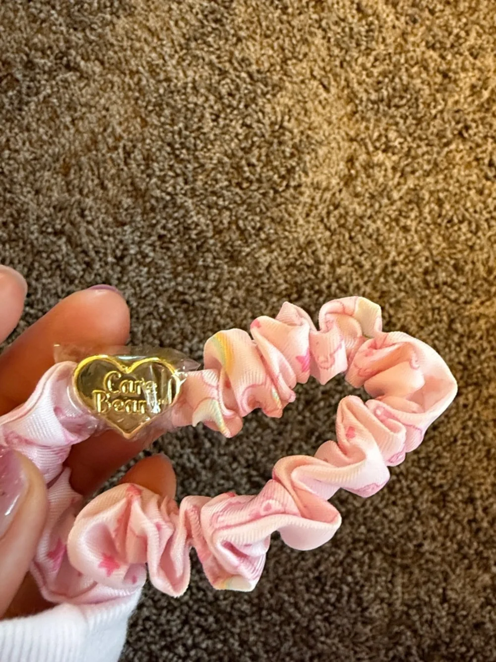 New SCL x care bears pink scrunchie